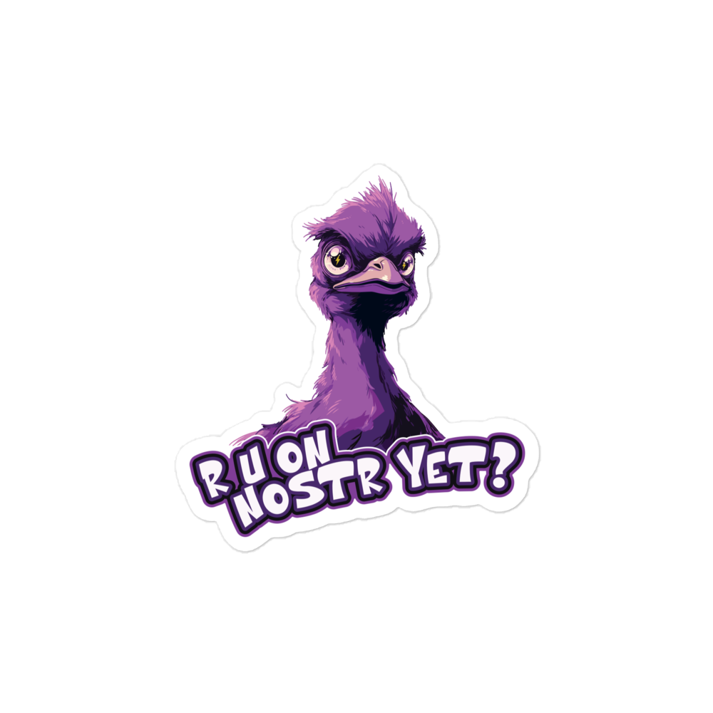R U On Nostr Yet? | Nostr Stickers