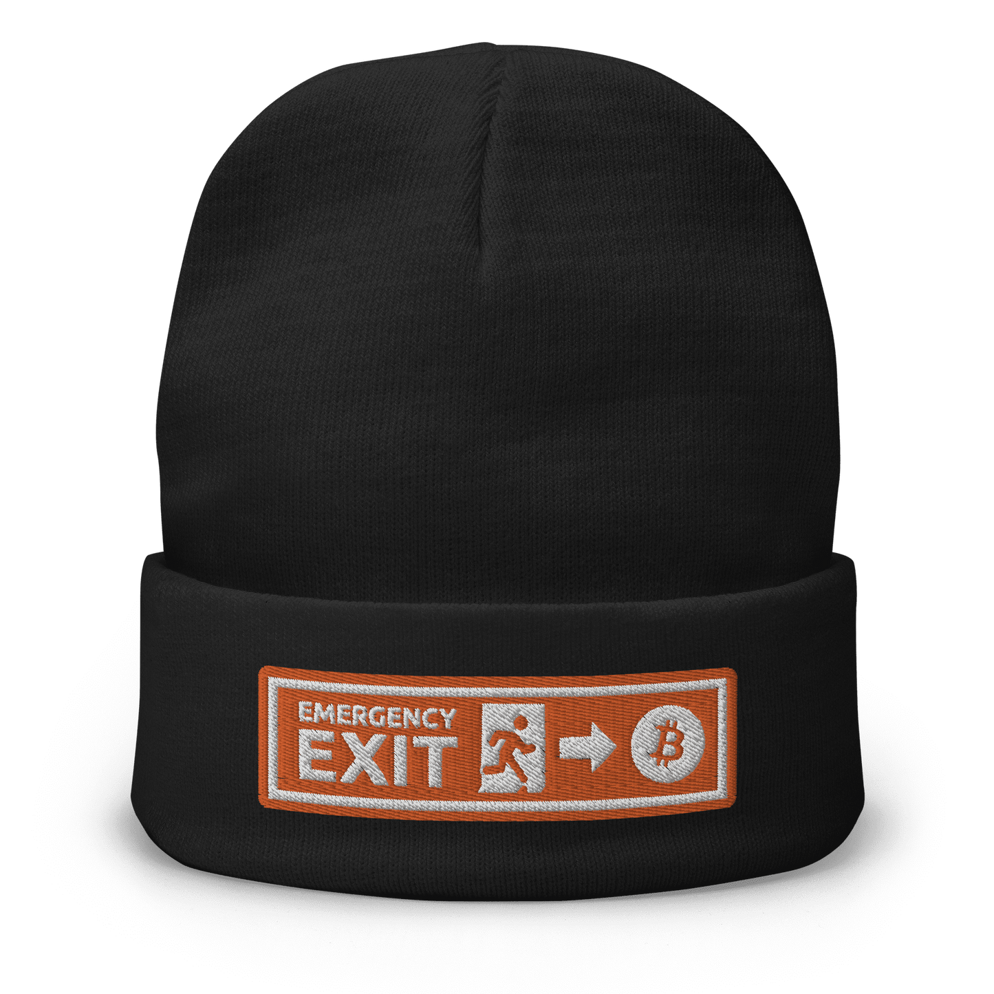 Emergency Exit bestickte Beanie