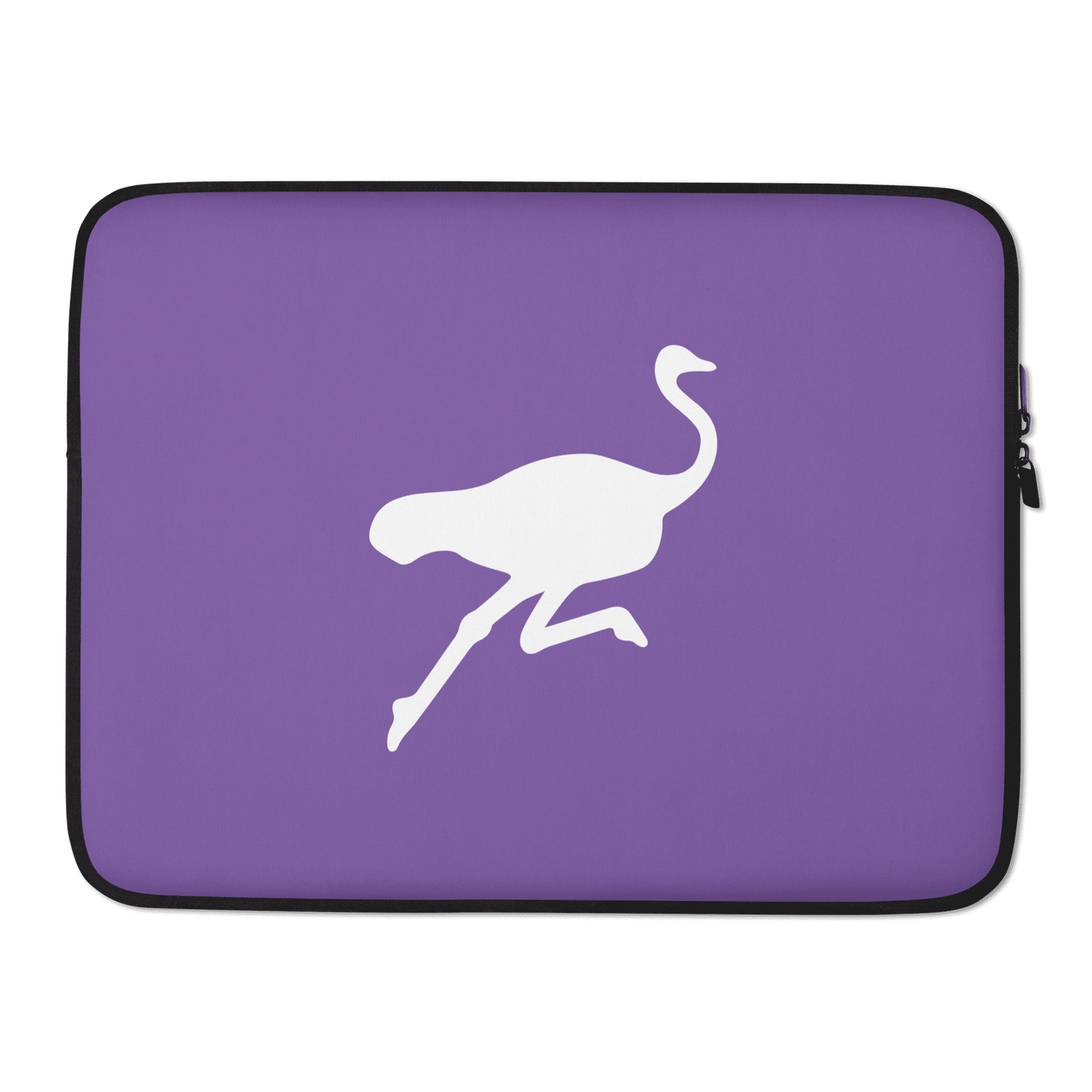 Front view of a purple 15 inch nostr laptop sleeve.
