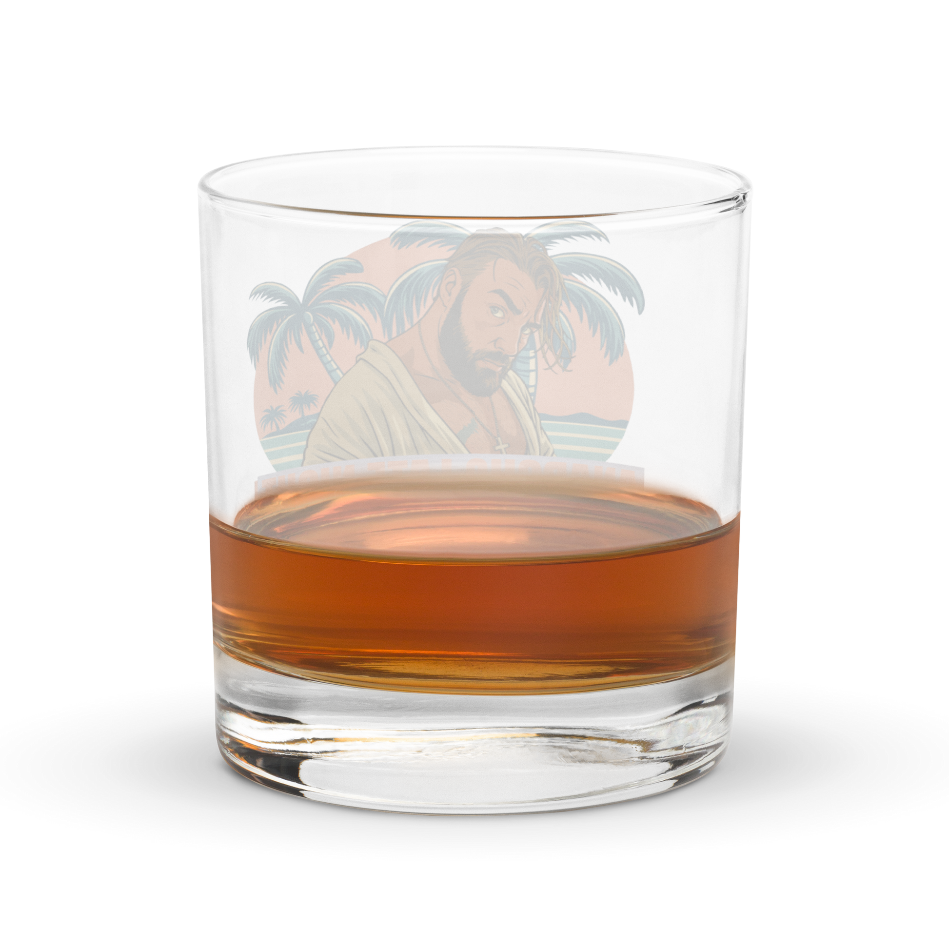 back view of an aln whisky glass