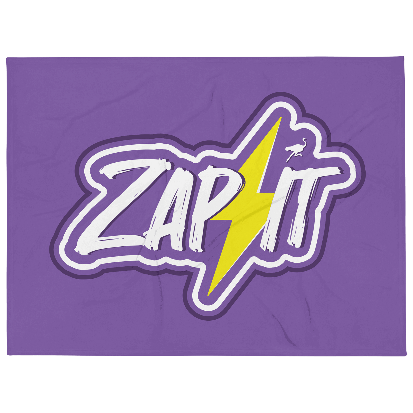Front view of a purple nostr blanket