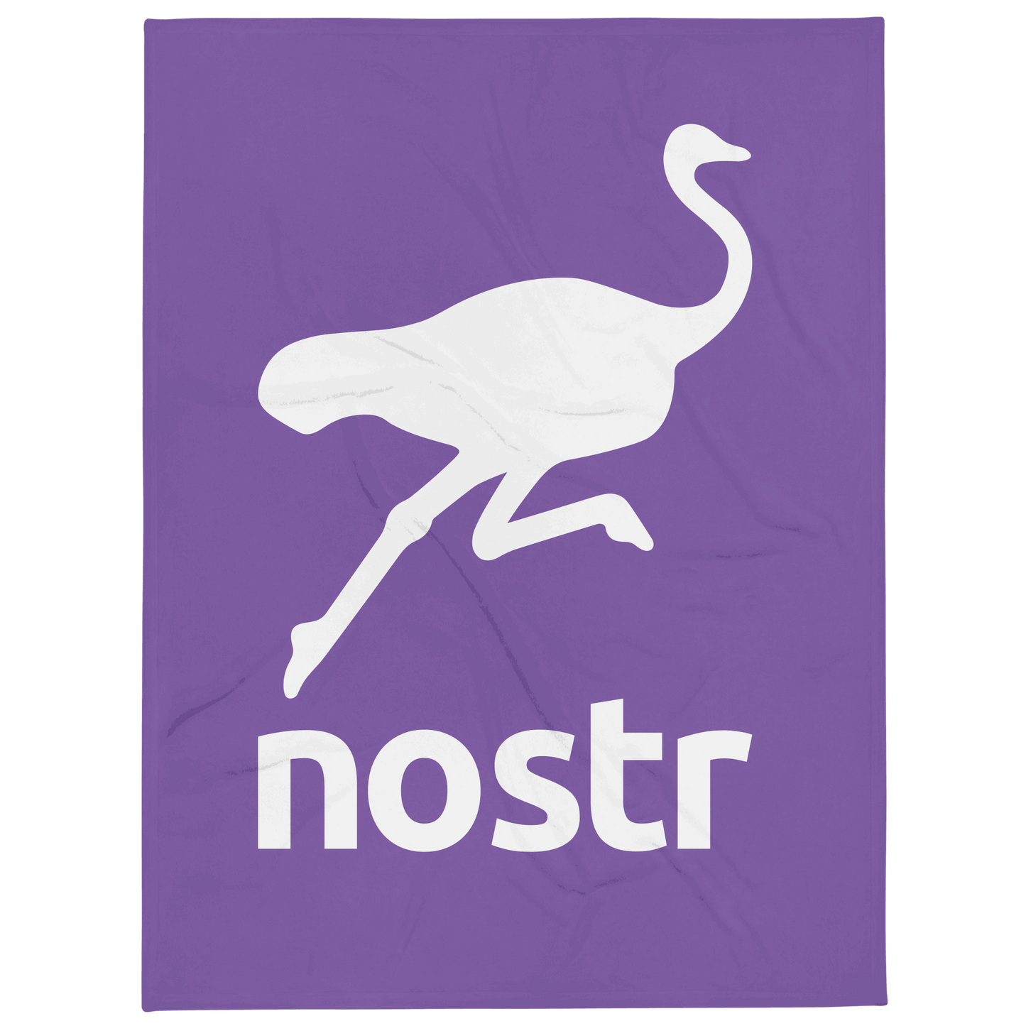 Nostr throw blanket with soft silk touch fabric and bitcoin-themed design, ideal for cozy home decor