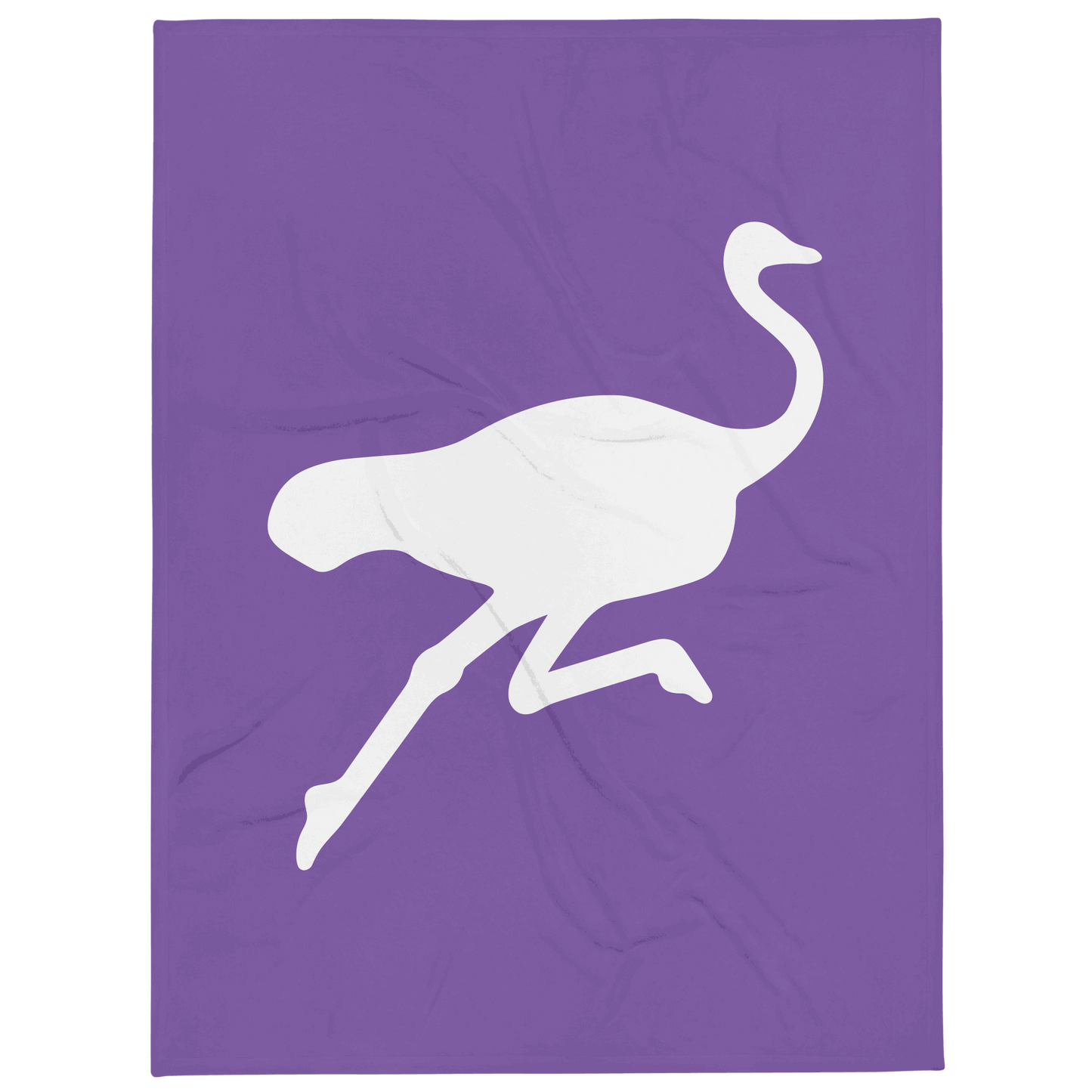 Soft silk touch Nostr throw blanket featuring ostrich design for cozy home decor