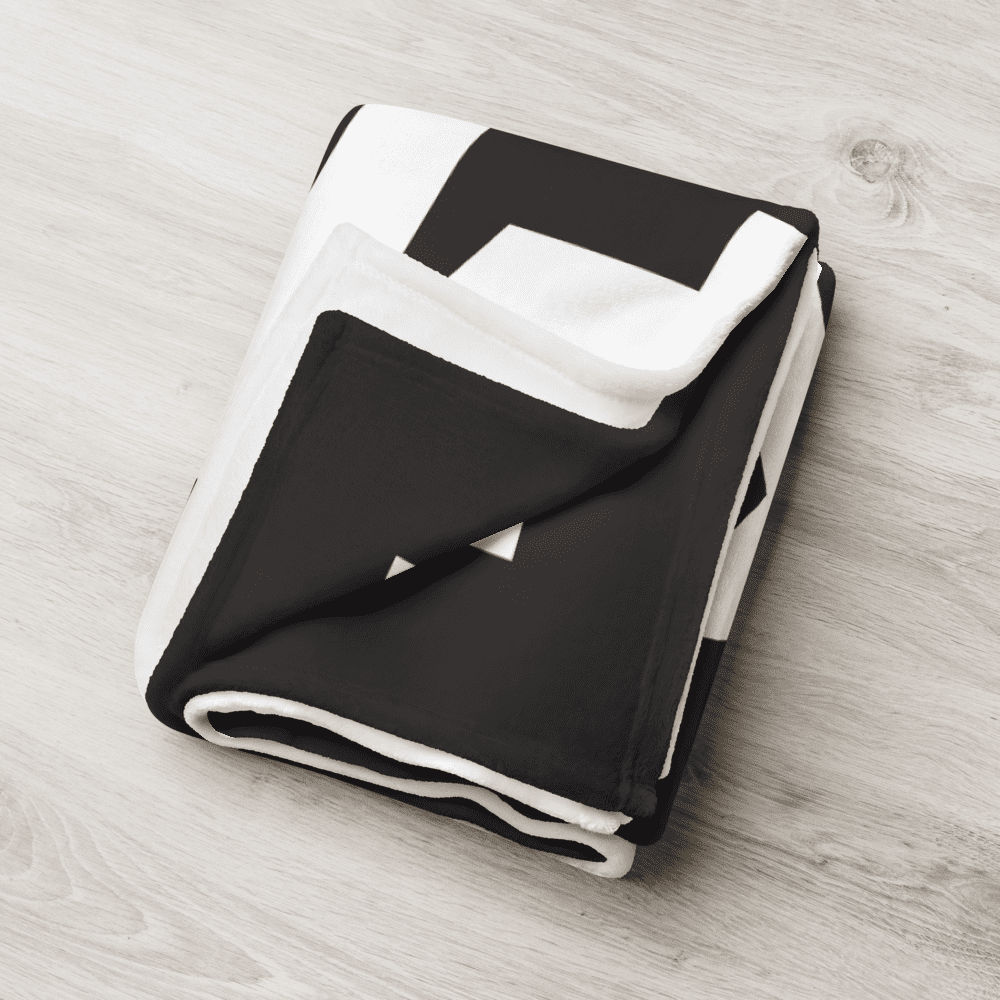 Privacy + Responsibility = Freedom | Bitcoin Throw Blanket