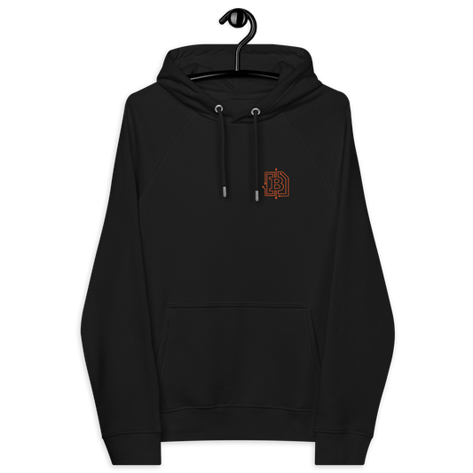 Circuit Board | Embroidered Eco Raglan Bitcoin Hoodie
