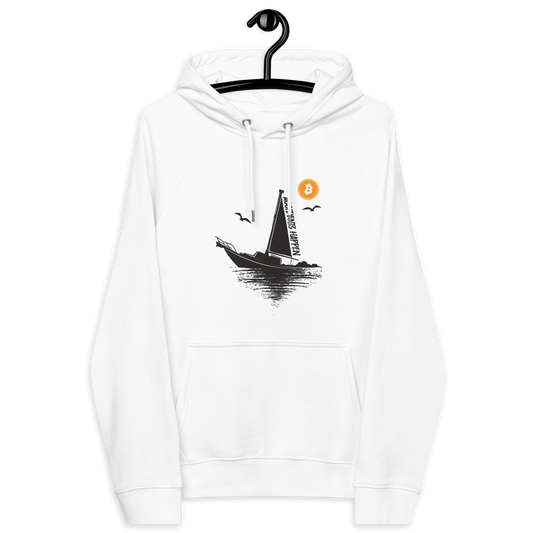 Accidents Happen | Eco Raglan Bitcoin Hoodie