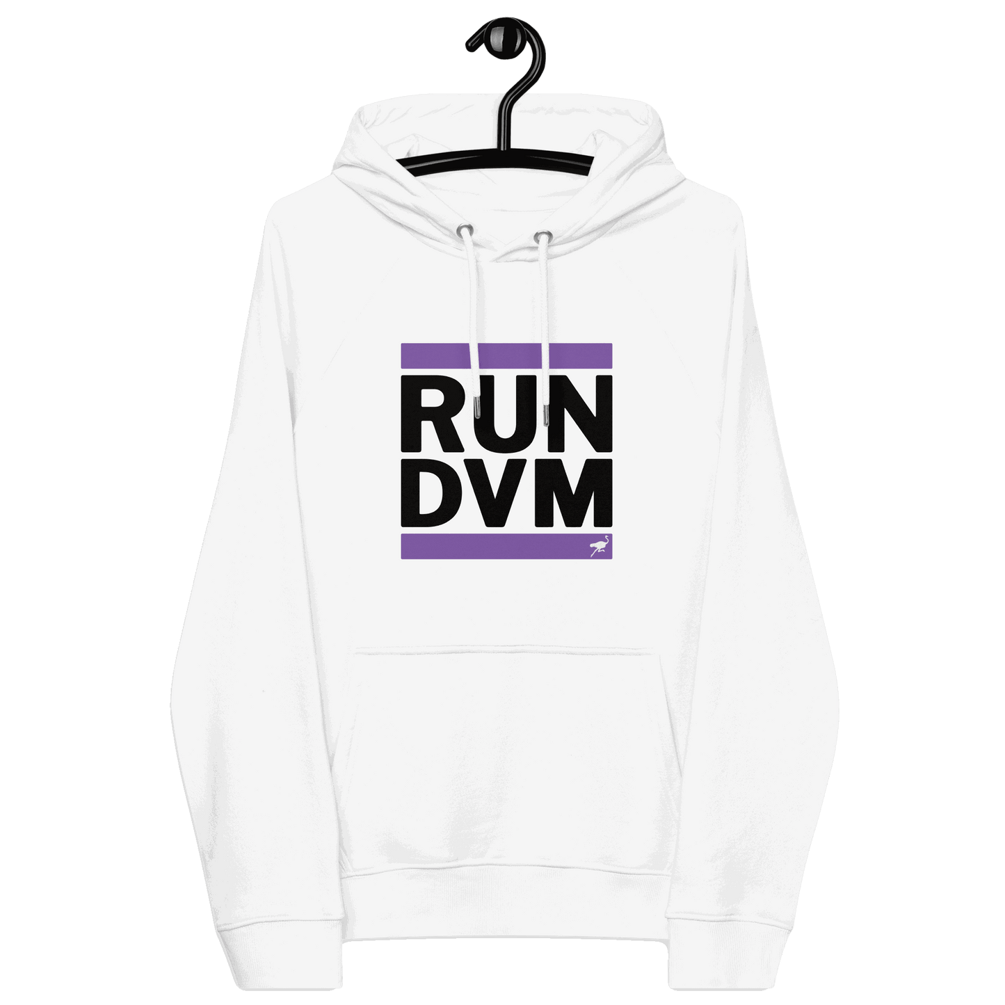 Run DVM Nostr Hoodie with OEKO-TEX, PETA, GOTS, OCS, and GRS eco certifications logos
