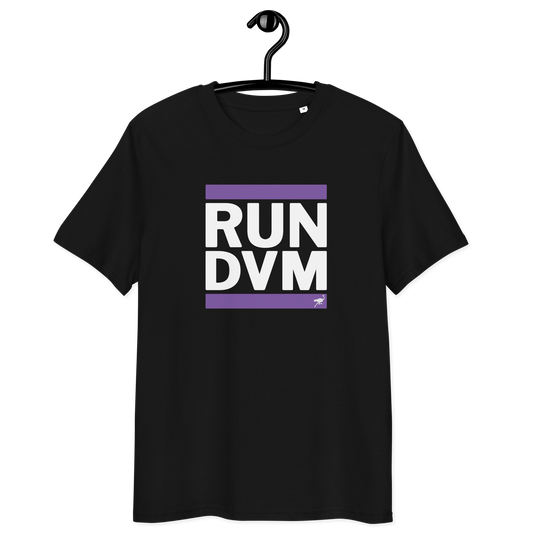 Front view of a black nostr DVM shirt.