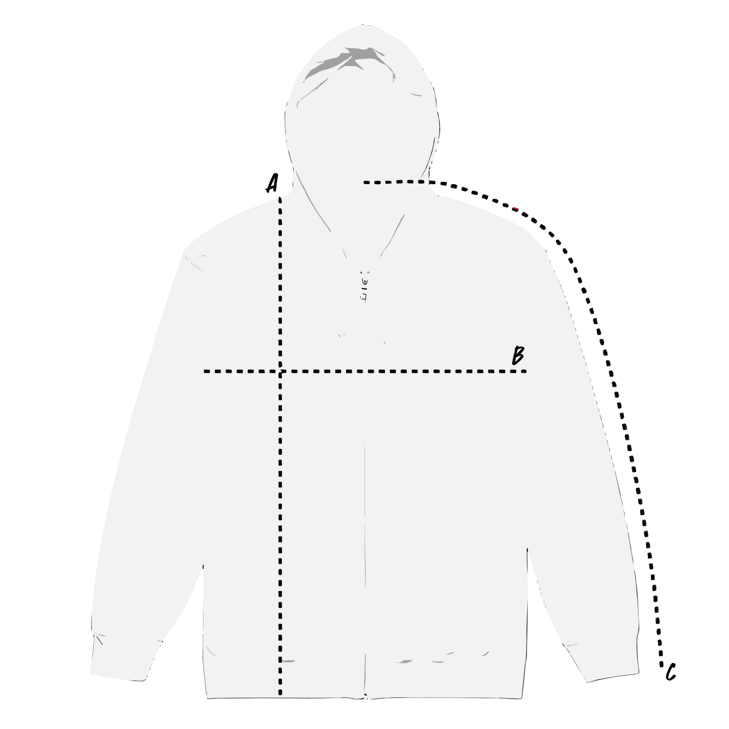 Anarcho Late Night hoodie Michael Monday zip hoodie with metal zipper and front pockets in soft fleece fabric
