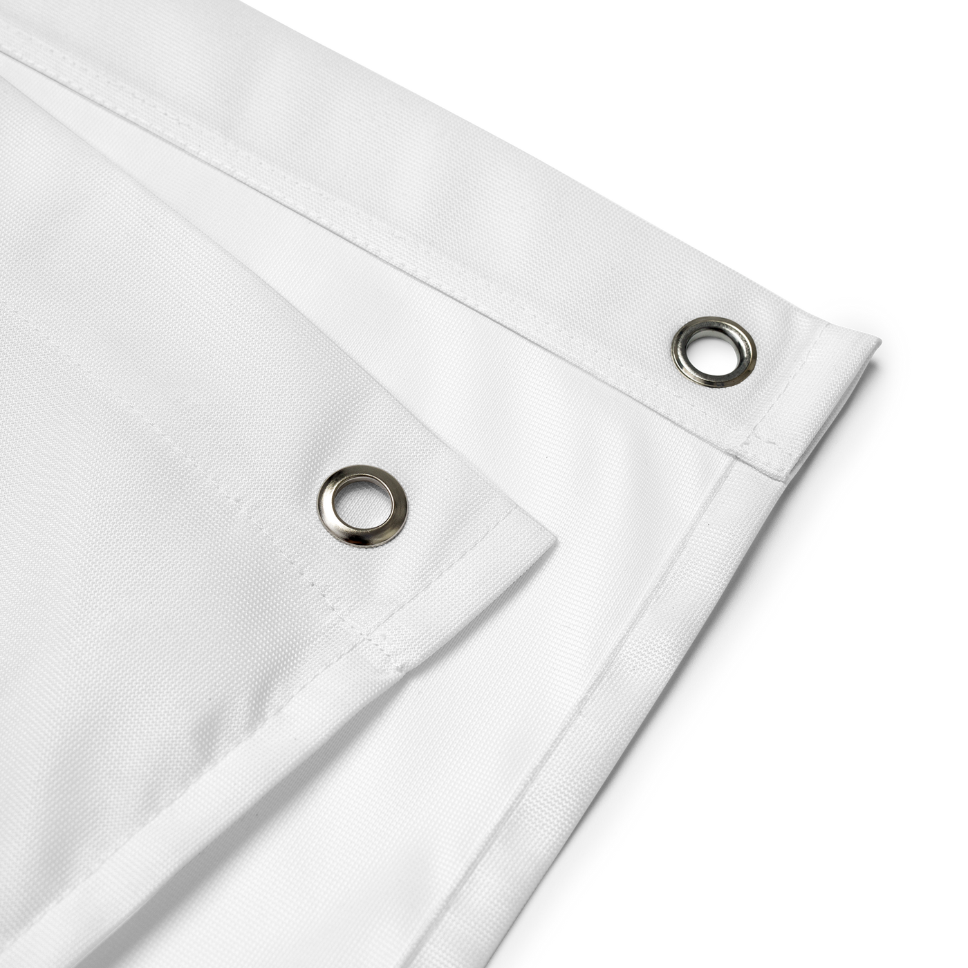 Bitcoin B bitcoin flag, close-up of the eyelets.