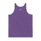 Back view of a purple nostr tank top.