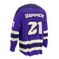 Back view of a nostr hockey jersey.