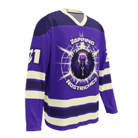 Zapping Nostriches Nostr hockey fan jersey made of recycled polyester with moisture-wicking and UPF50+ protection