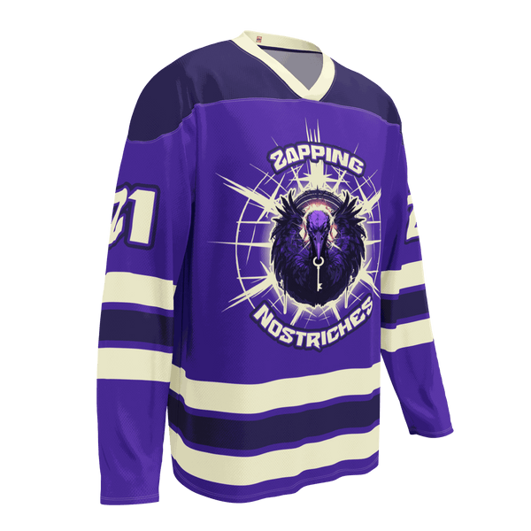 Zapping Nostriches Nostr hockey fan jersey made of recycled polyester with moisture-wicking and UPF50+ protection