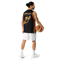 Mooners bitcoin basketball jersey, back view.