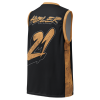 Mooners bitcoin basketball jersey, back view.