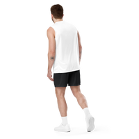Mooners bitcoin basketball shorts, back view.