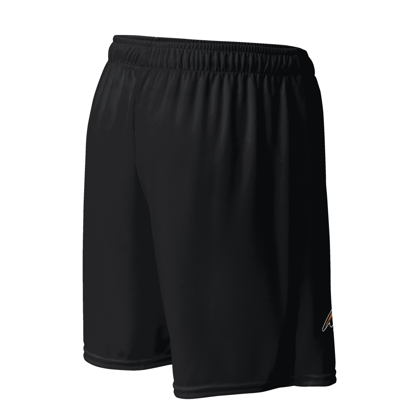 Bitcoin Basketball Shorts with mesh design and Mooners logo