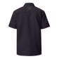 Back view of a black nostr button shirt.