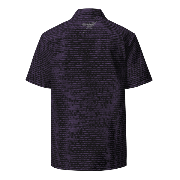 Nostr Button Shirt with OEKO-TEX and GRS certification logos