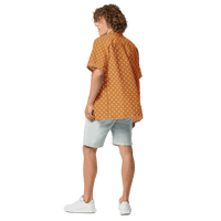 Bitcoin Button Shirt with certification logos OEKO-TEX and GRS