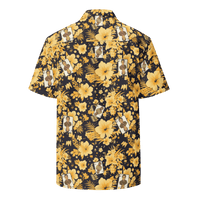 Michael Monday Anarcho Late Night Button Shirt with certification logos and Libertarian meme design