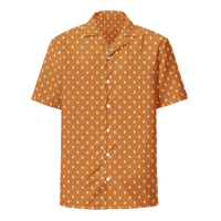Bitcoin Button Shirt with OEKO-TEX and GRS certification logos