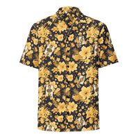 Michael Monday Anarcho Late Night button shirt with OEKO-TEX and GRS certification logos