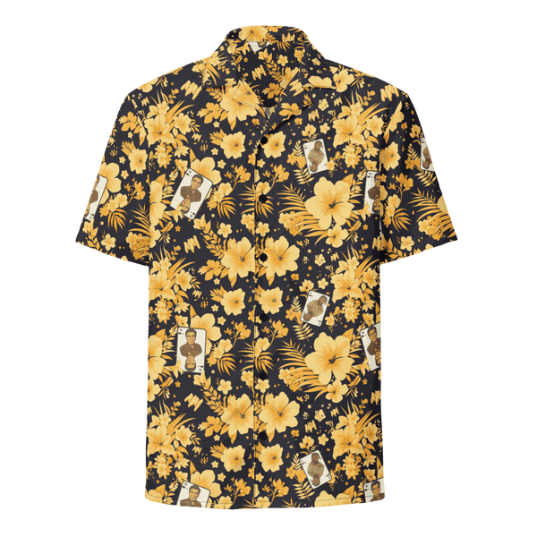 Michael Monday Anarcho Late Night button shirt with OEKO-TEX and GRS certification logos
