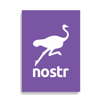 Nostr poster promoting censorship-free social networks with bitcoin revolution theme on matte A4 paper