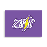 Nostr poster showing "Zap it" design for bitcoin appreciation on matte paper