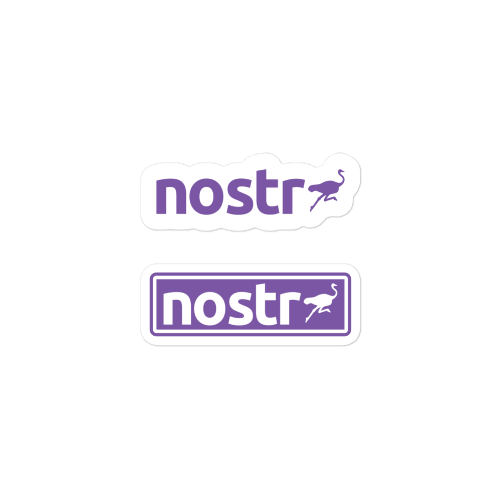 Nostr Bubble-free stickers