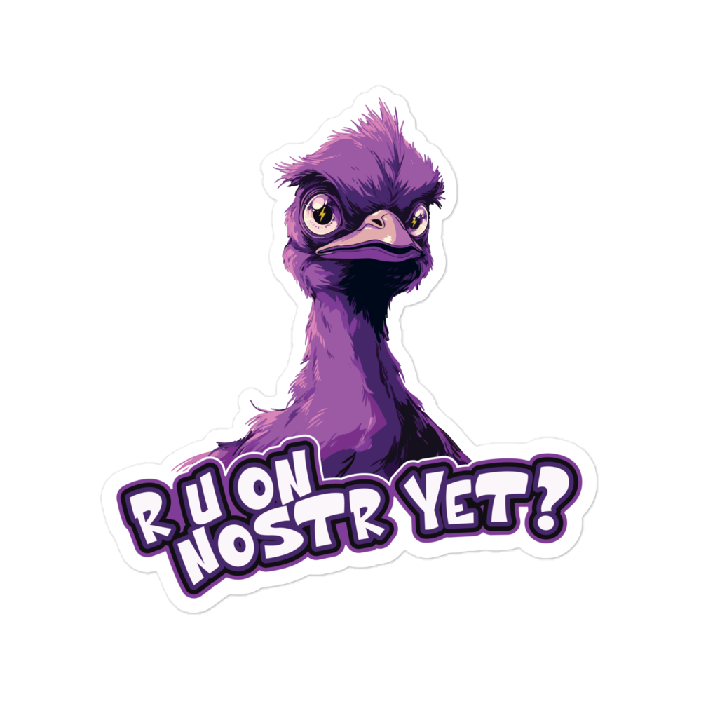 R U On Nostr Yet? | Nostr Stickers