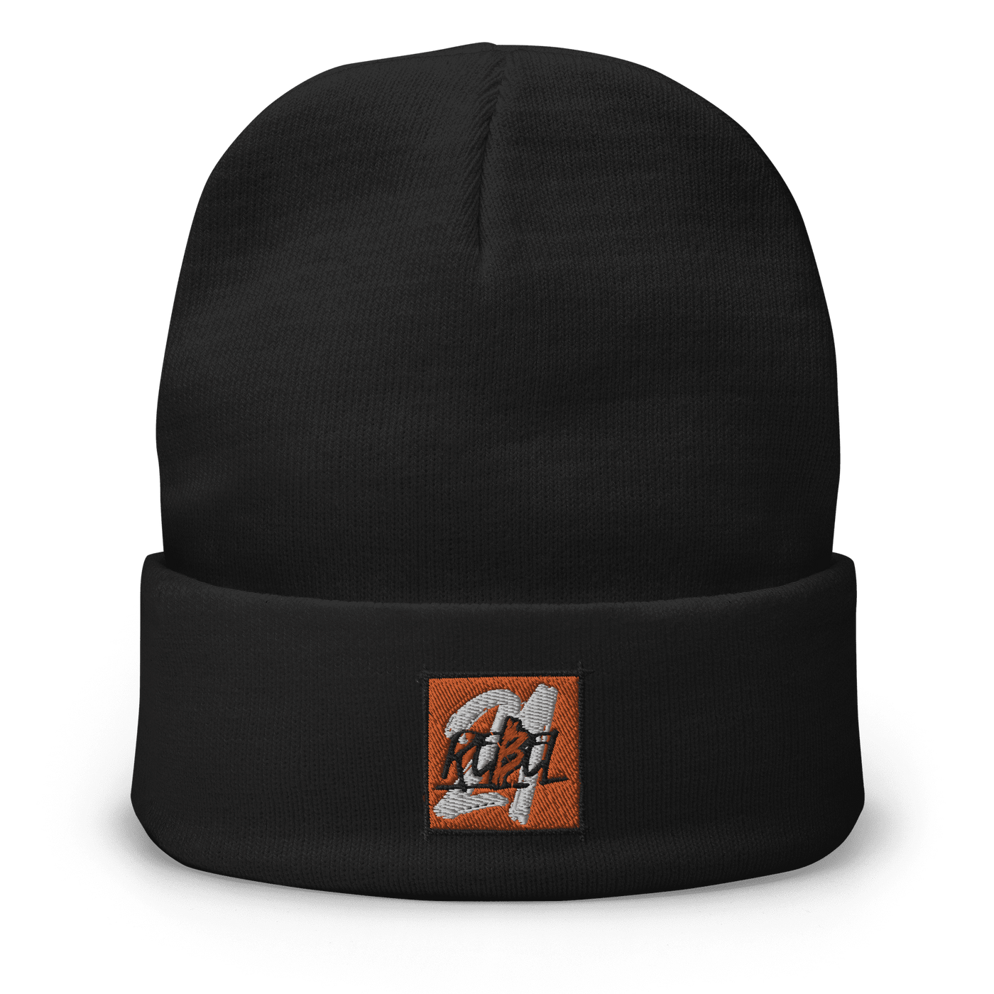 21 Rebel embroidered Bitcoin beanie in black with snug fit and breathable cotton blend