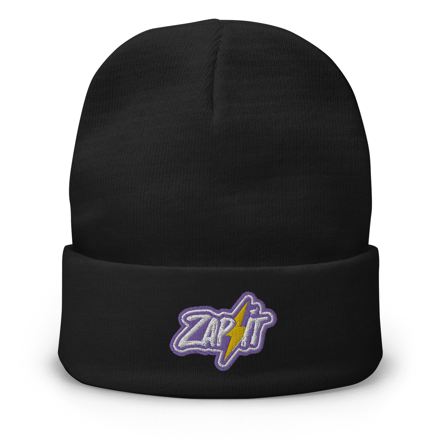 Zap It embroidered Nostr beanie in cozy cotton blend with snug fit