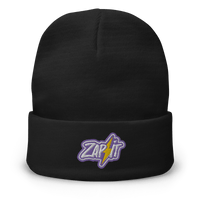 Zap It embroidered Nostr beanie in cozy cotton blend with snug fit