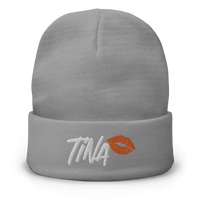 Embroidered Bitcoin beanie in black with snug fit and breathable cotton blend material