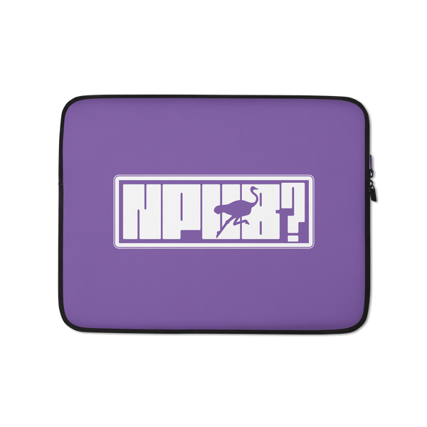 Stylish and protective Nostr laptop sleeve with padded zipper and faux fur lining