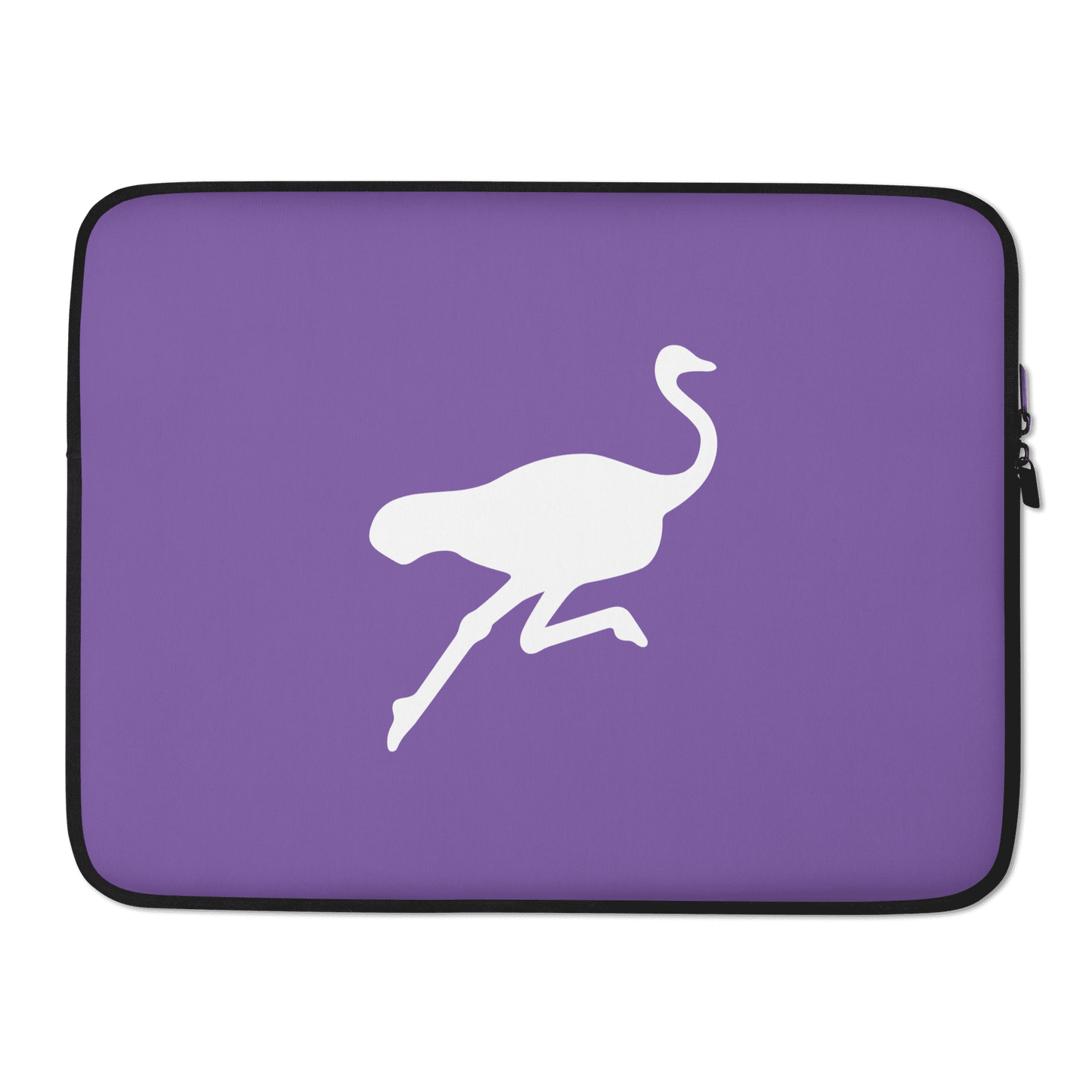 Front view of a purple 15 inch nostr laptop sleeve.