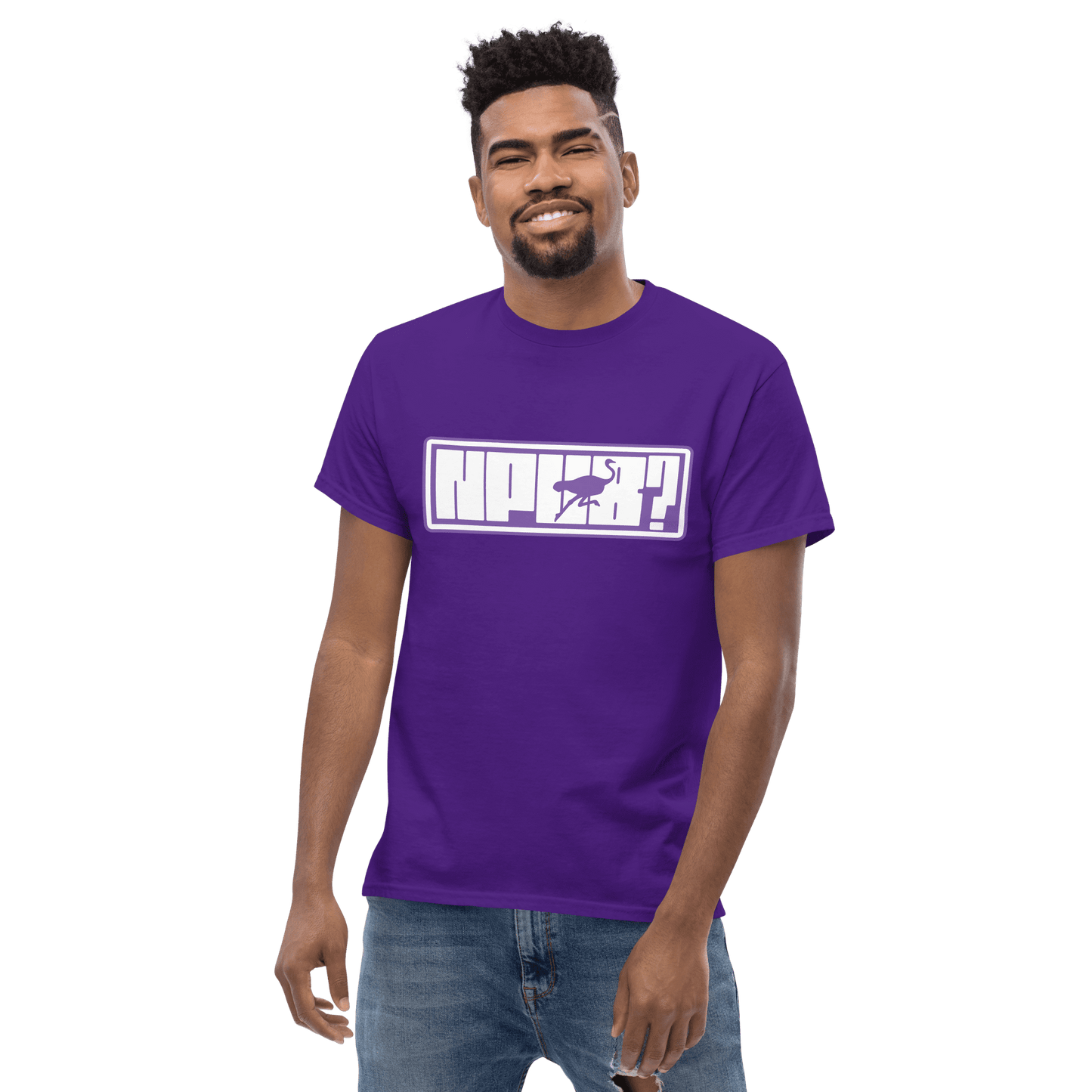 nPub? | Purple Nostr T-Shirt