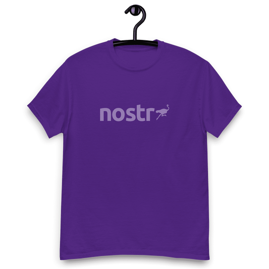 Nostr | Lila Nostr T-Shirt für Männer