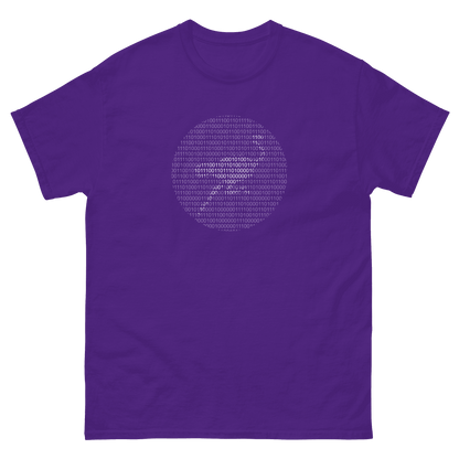 Nostr Binary | Lila Nostr T-Shirt für Männer
