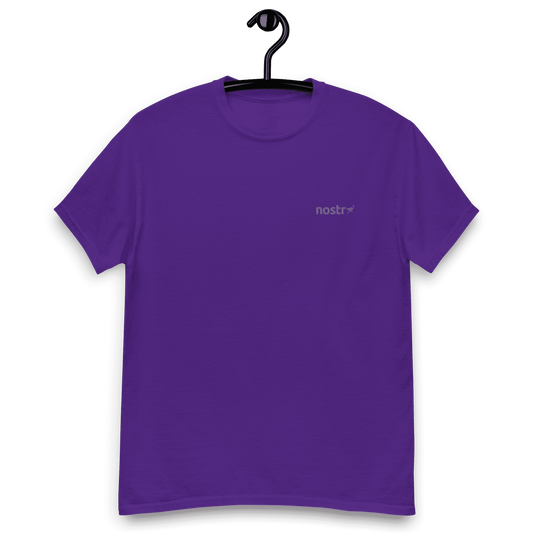 Nostr | Embroidered Purple Nostr T-Shirt