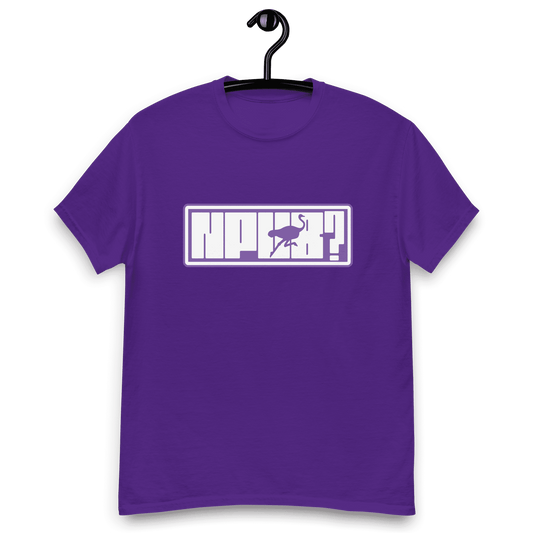 nPub? | Lila Nostr T-Shirt für Männer