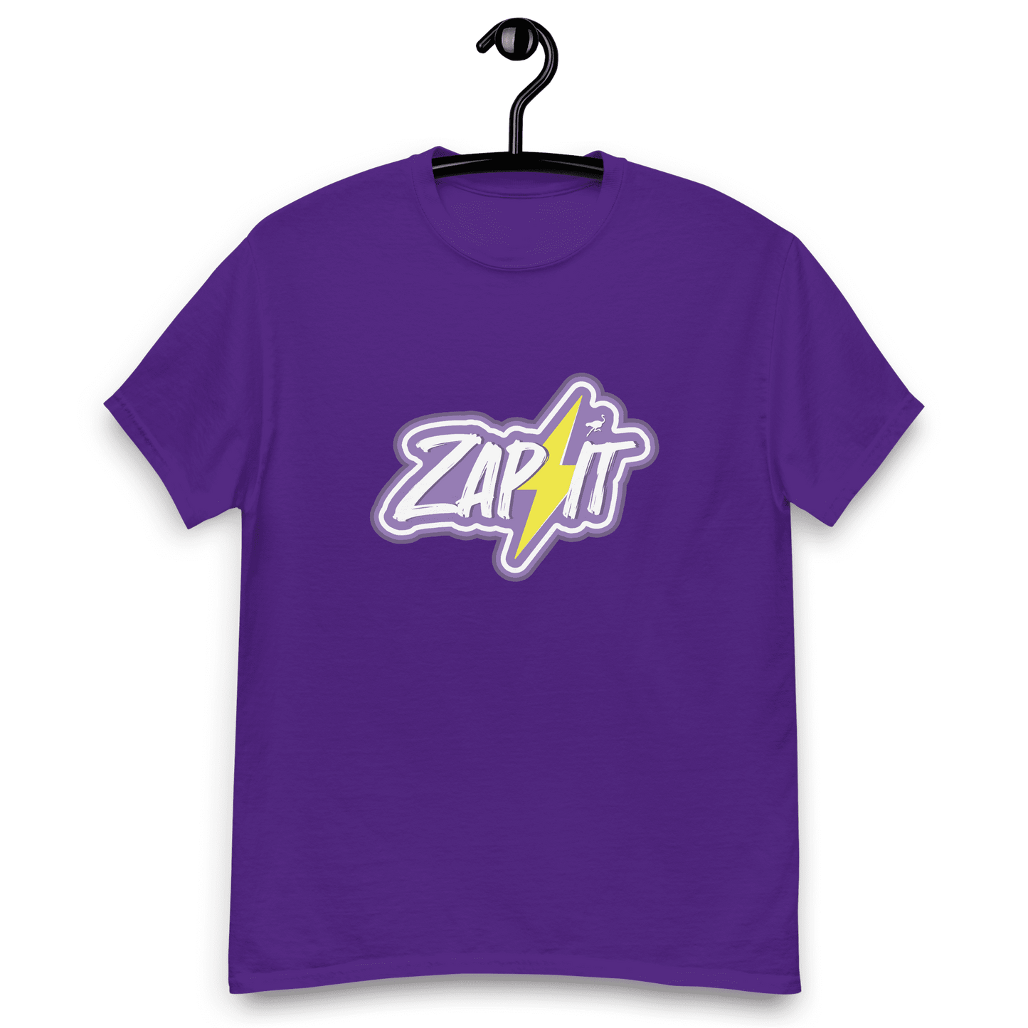 Zap it | Lila Nostr T-Shirt für Männer