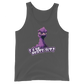 Front view of a asphalt colored nostr tank top.