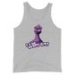 Front view of a athletic heather nostr tank top.