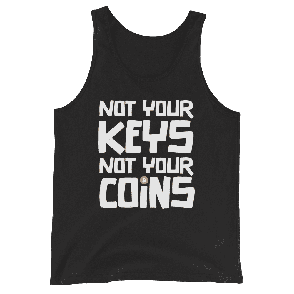 Not your Keys Not your Coins Unisex Tanktop