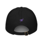 Back view of a black nostr dad hat.