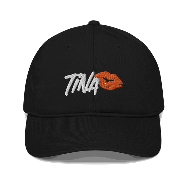 Organic Bitcoin Dad Hat made of 100% organic cotton with adjustable brass slider closure